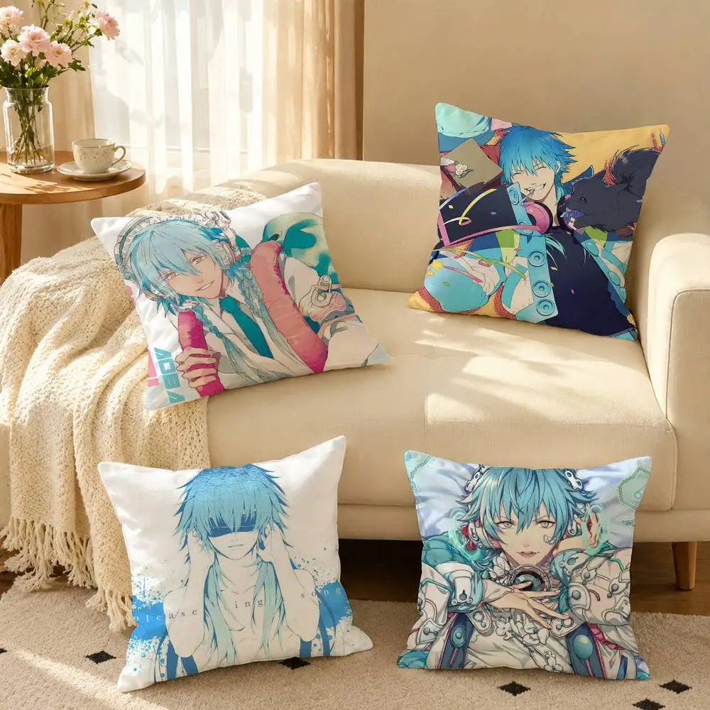 D-Dramatical Murder Aoba Seragaki Square Double-Sided printed Pillow Case Bedroom Bedside Pillow Sofa Cushion Cover