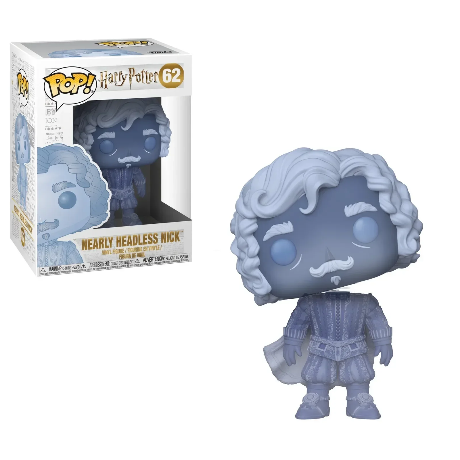 FUNKO POP Harri Potter NEARLY HEADLESS NICK 62 #   Figuras de vinilo que brilla en la oscuridad, modelo de colección, juguetes para niños, regalo