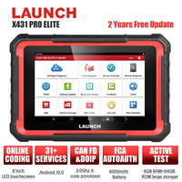Launch X431 PRO ELITE Auto Full System Car Diagnostic Tool Key Program CAN FD Online ECU Programming