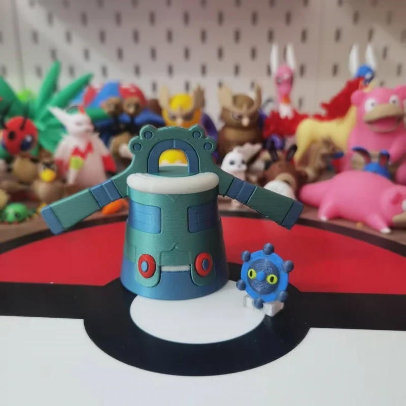 

New Anime Bronzor Bronzong 1:20 Scale 3D Printed Action Figure Cartoon Character Model Desktop Collectible Statue Kids Toy Gift