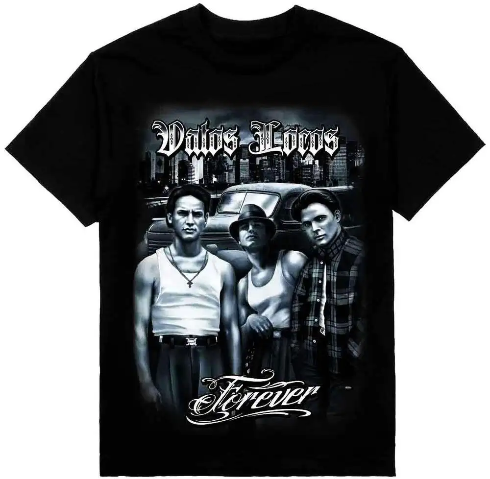 Vatos Locos Forever Mens Heavyweight T-Shirt Print On Shaka Wear Tee High Quality 100%Cotton Short Sleeve