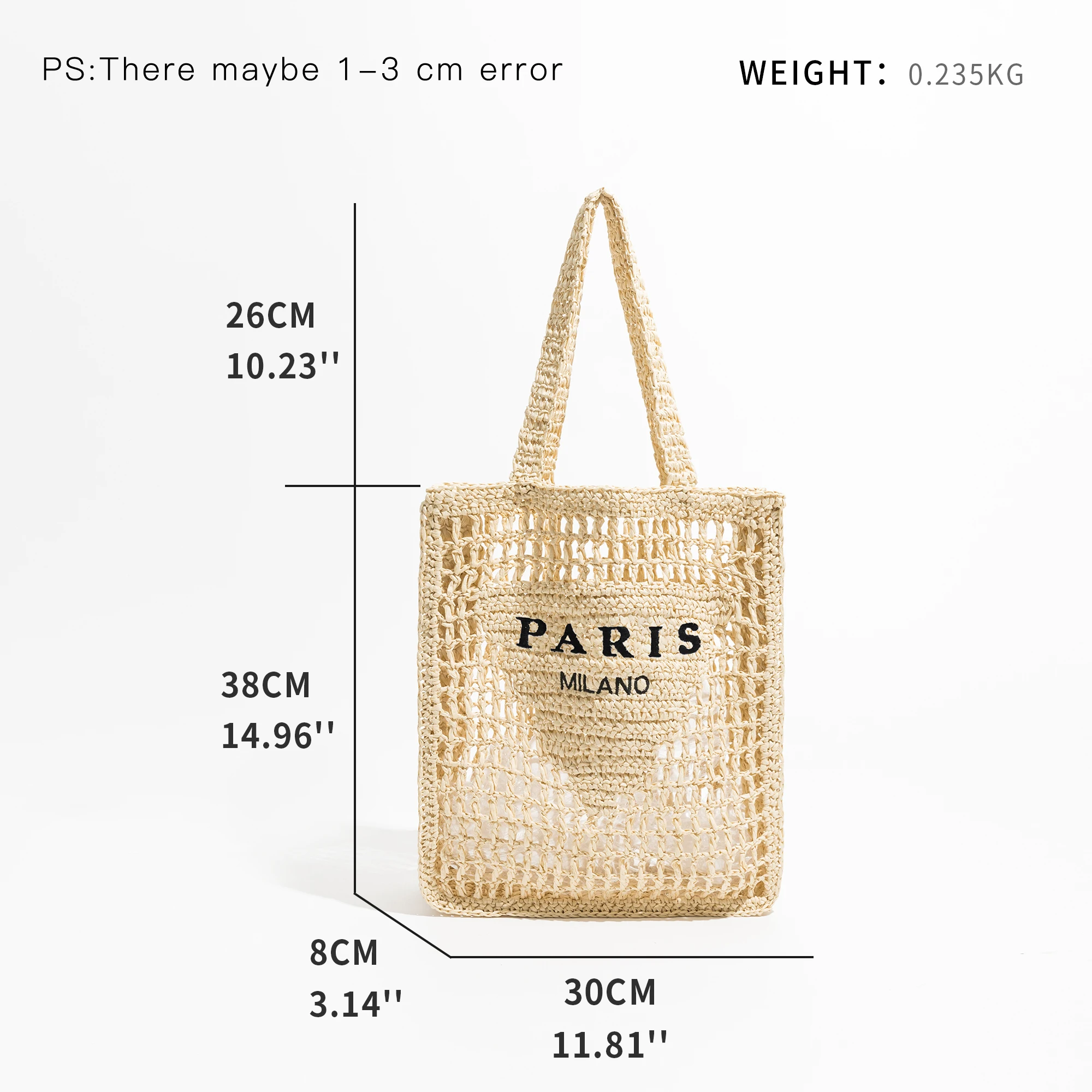 MABULA Fashion Summer Beach Straw Bags Luxury Design Women Shoulder Bag Female Hollow Handwoven Handbag Large Casual Tote Bag