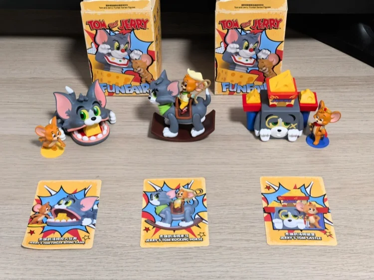 Original POPMART Tom und Jerry Mischief Land Serie Blind Box Sammlerstück Desktop-Ornament Actionfiguren Modelle Spielzeug Geburtstagsgeschenk – Detail 2