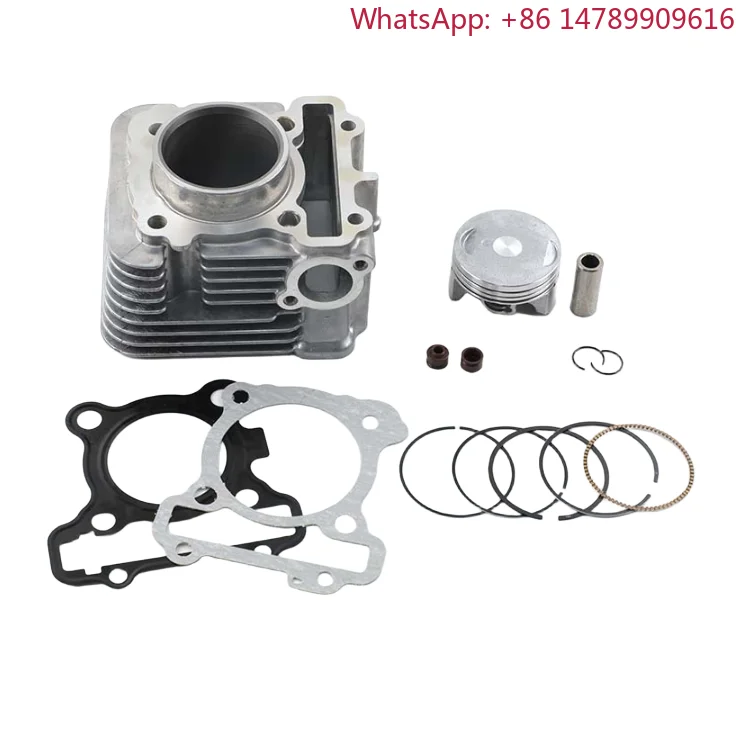 Engine Rebuild52mm 125cc MIO-M3 Motorcycle Cylinder Heads Steel Aluminum Durable Top End Engine Replacement PartsTop End Kit