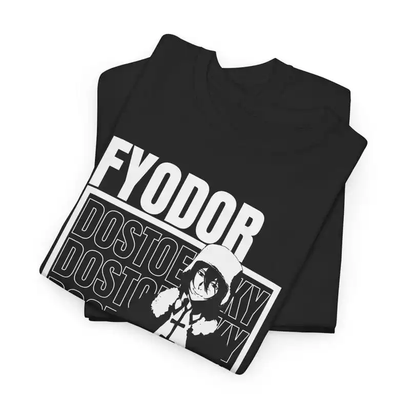 Fyodor Bungou Stray Dogs T-Shirt Anime Vintage Streetwear Premium Quality Apparel Featuring Your Favorite Characters Perfect