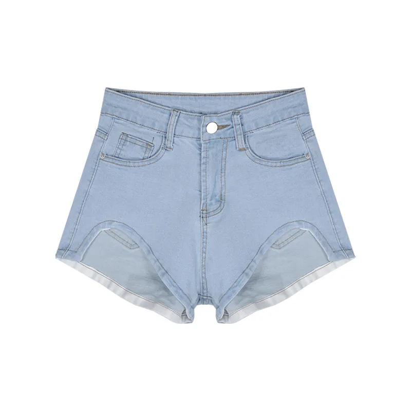 

Denim Shorts Women's High Waisted Slim Hot Pants Thin Wide Leg Shorts Spring 2023 New Spicy Girls' Straight Leg Pants Cargo