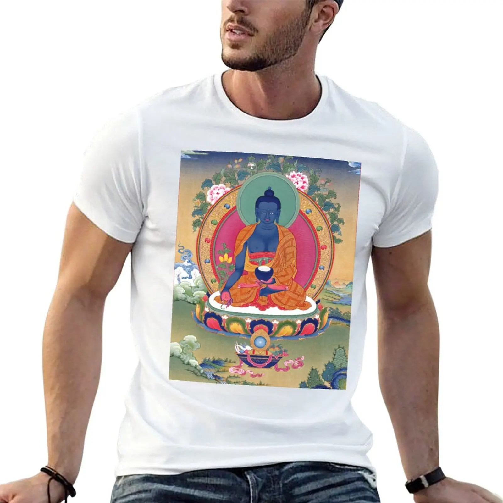 

The Medicine Buddha and the Power of Healing T-Shirt man tshirt t shirt custom print T-Shirt