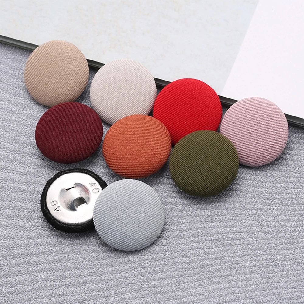 5PCS 25mm Clothes Button Colorful Round Cloth Button Woolen Coat Cloth Button Shirt Button Windbreaker Cloth Button