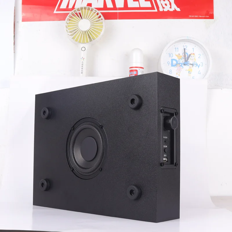 Wooden 4-inch subwoofer computer speaker USB power supply and decoding integrated home desktop wireless Bluetooth speakers