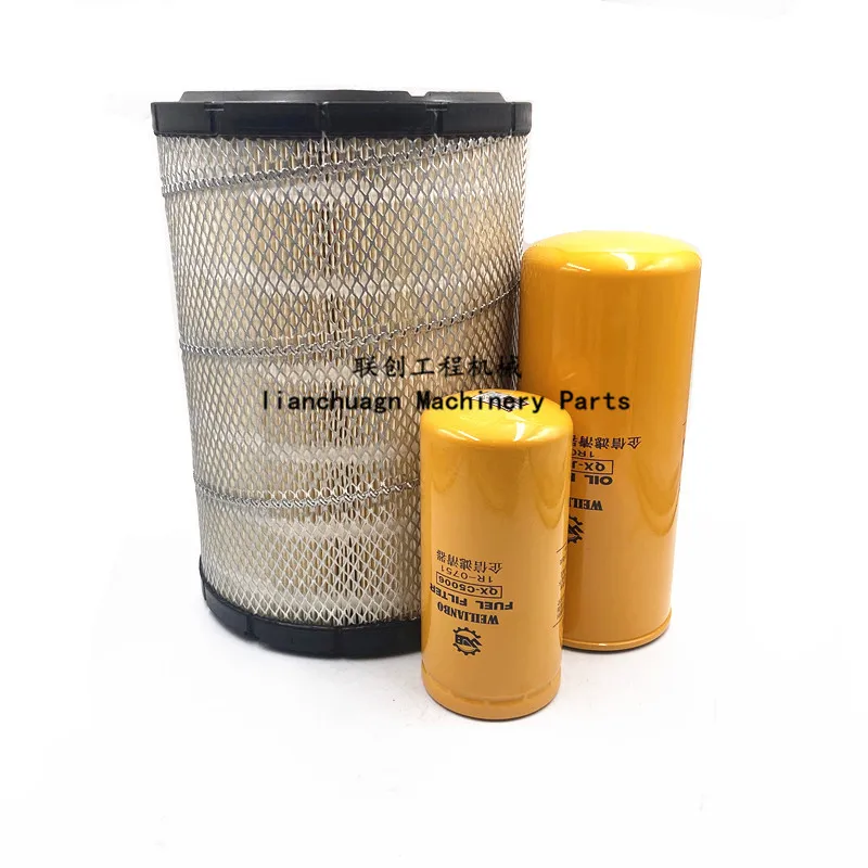 For Caterpillar Cat E323D Oil Filter Diesel Grid Air Filter Oil Water Hydraulic Pilot Oil Inlet And Return Oil Filter