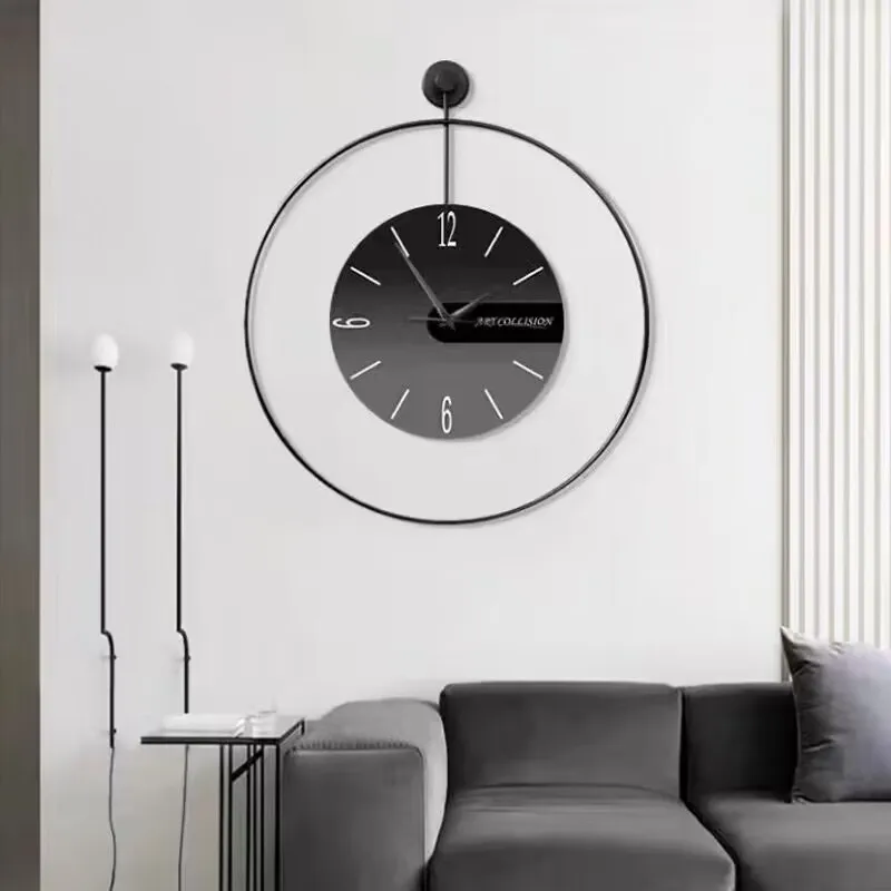 

Minimalism European Wall Clocks Luxury Hanging Wall Clocks Originality Fashion Living Room Orologio Da Parete Moderno Home Decor