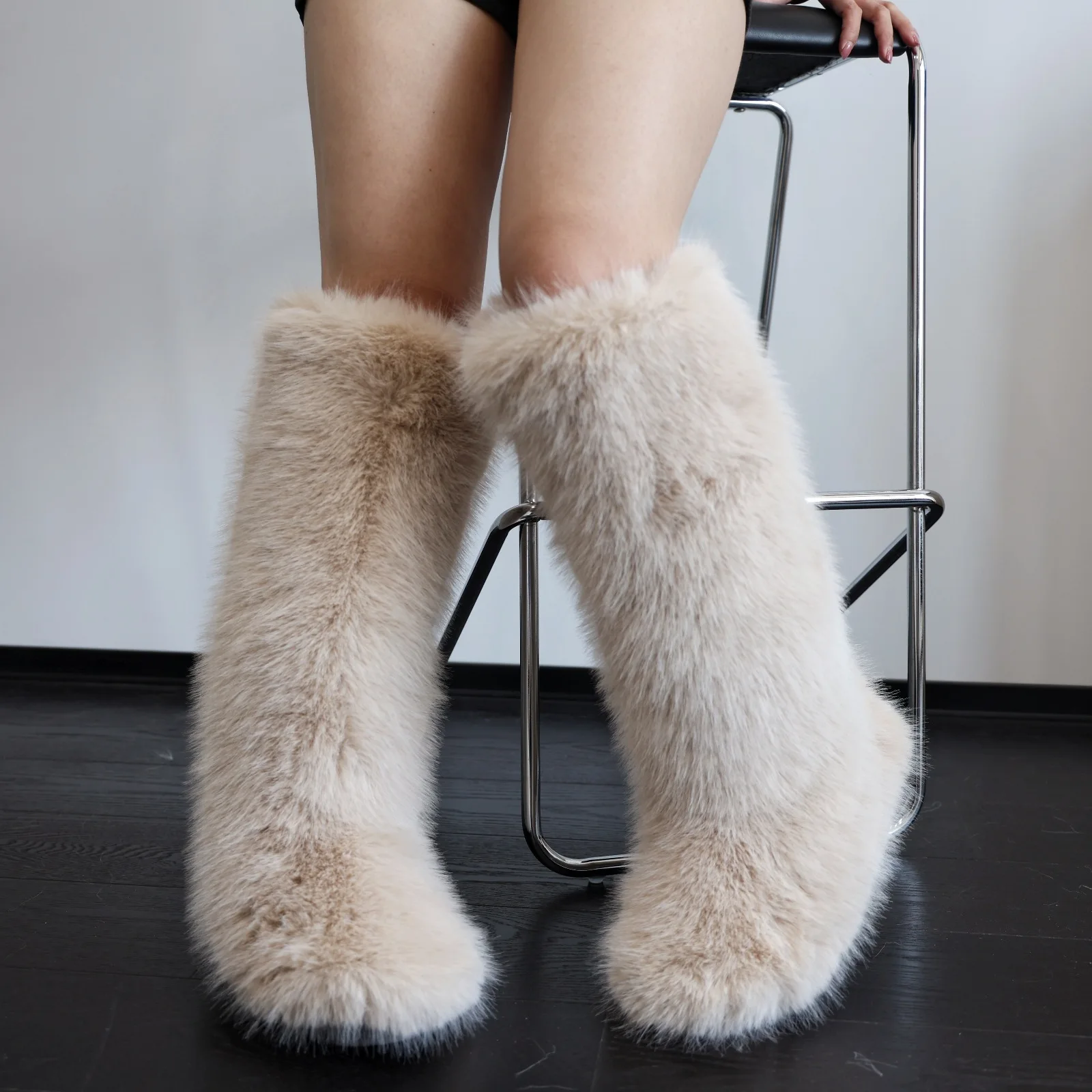 

Новые осенние 2026 года теплые плюшевые манжеты для ботинок из искусственного меха лисы в стиле E-Girl, милый модный зимний аксессуар для женщин