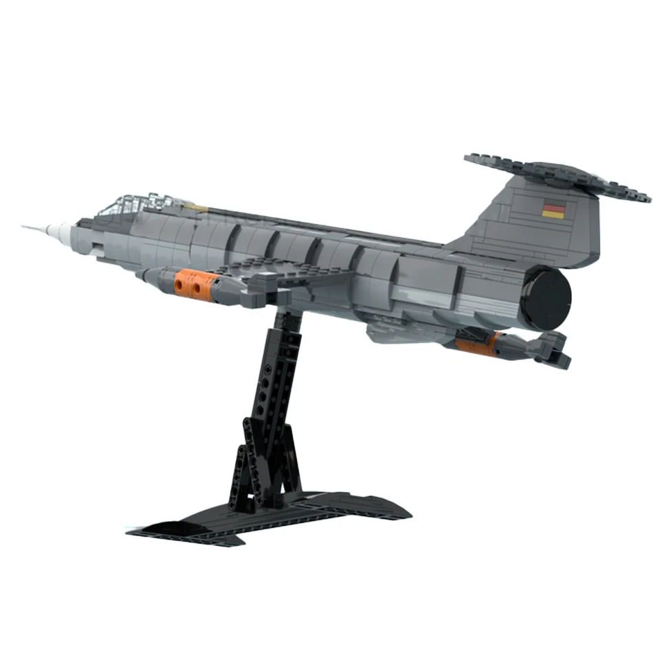 Amerika Militaire Serie F-104 Tweede Generatie Jetlaunch Starfighter Bouwstenen Model DIY kinderen Kerst Bricks Gift