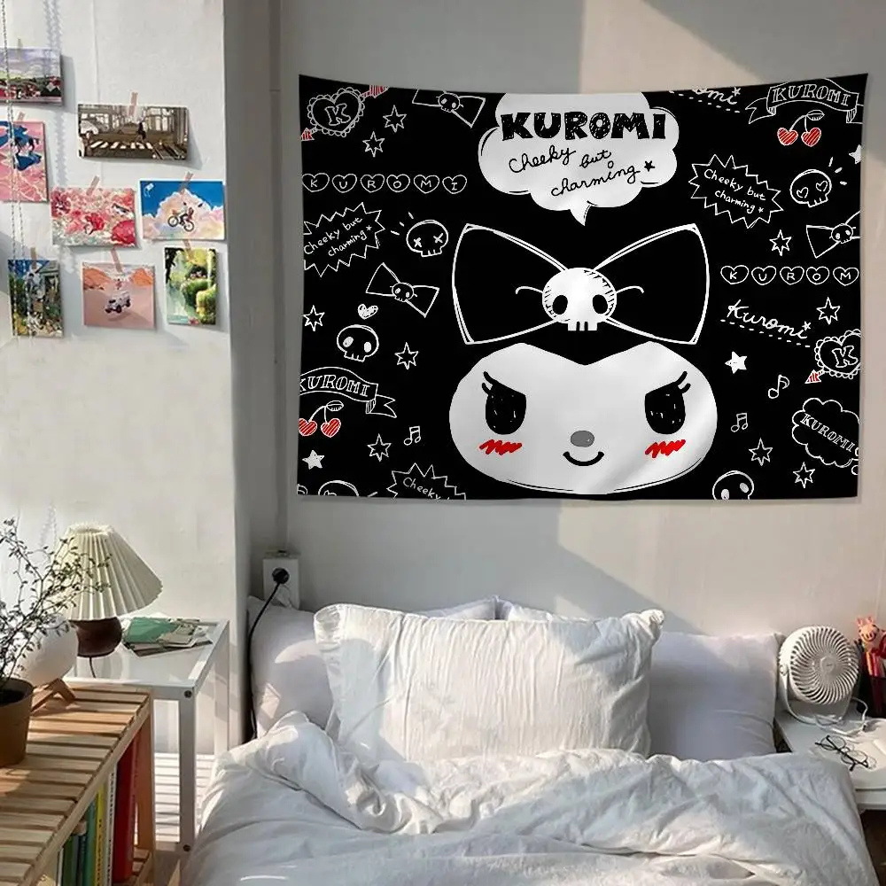 Cartoon K-Kuromis Anime Tapestry Hanging Tarot Hippie Wall Rugs Dorm Home Decor