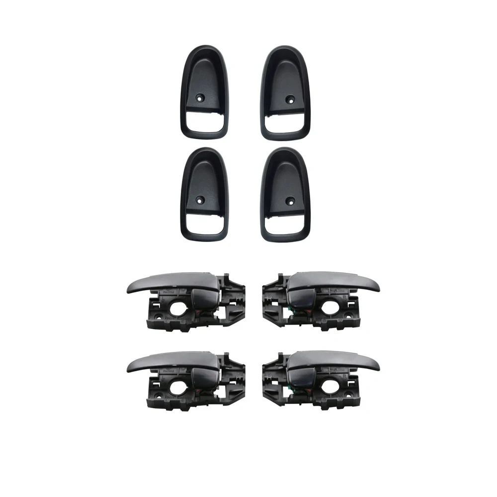 INTERIOR BLACK DOOR HANDLE WITH CASE FOR HYUNDAI ELANTRA  2001-2006  OEM:82610-2D000 82620-2D000