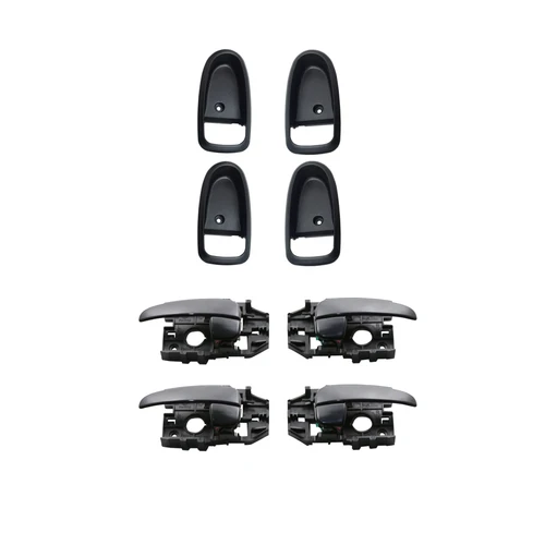 Imagen 2 del producto Manija de puerta negra INTERIOR con funda para HYUNDAI ELANTRA 2001-2006 OEM:82610-2D000 82620-2D000