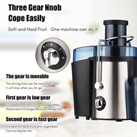 Swiitol Juicer Household Large Caliber Electric Stainless Steel Body 800W High Power Strong Fruit and Vegetable Extractor