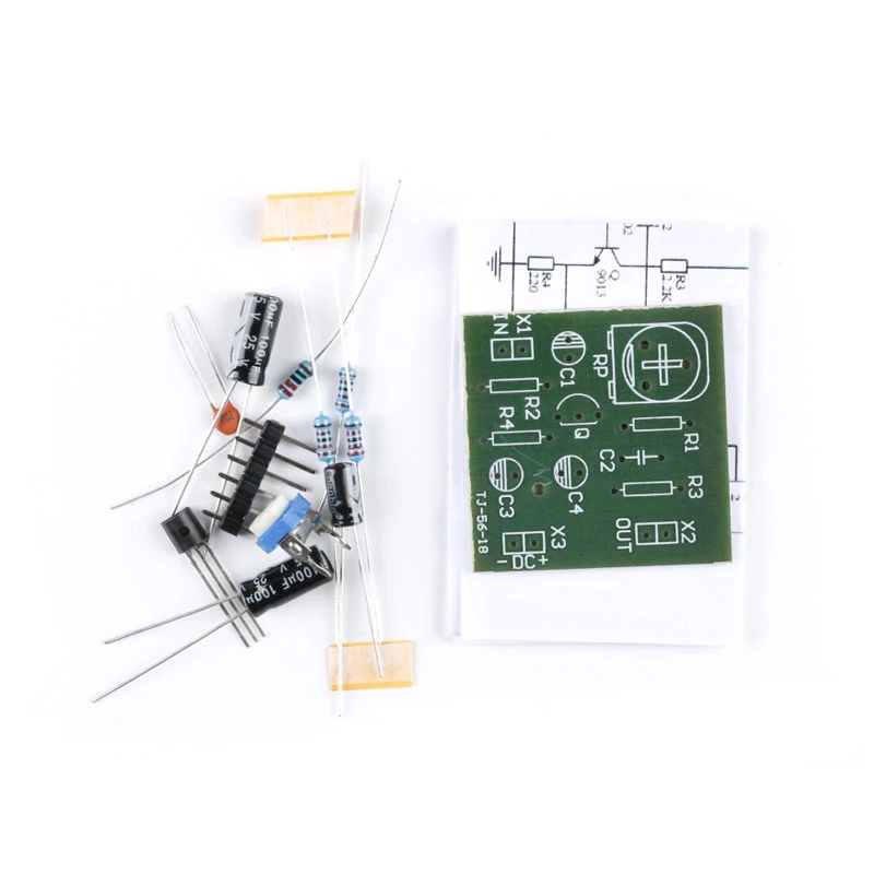 5Pcs/1pc Single-Tube Amplifier Kit Transistor Amplification Voltage-Divider Bias Circuit Electronic Assembly Experiment