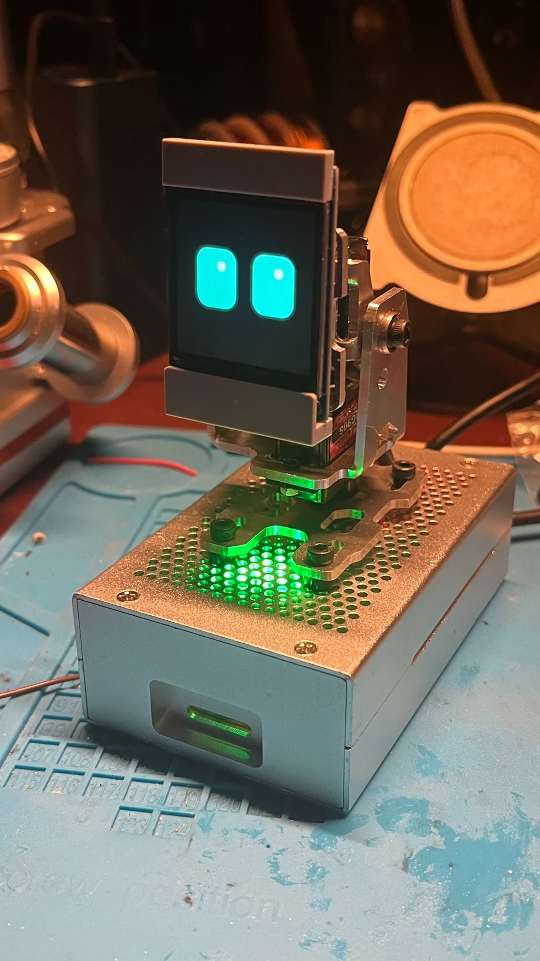 DIY Desktop AI Interactive Robot, CNC Aluminum Shell, ESP32 Based Smart Robot With Emotional Display & Voice Interaction