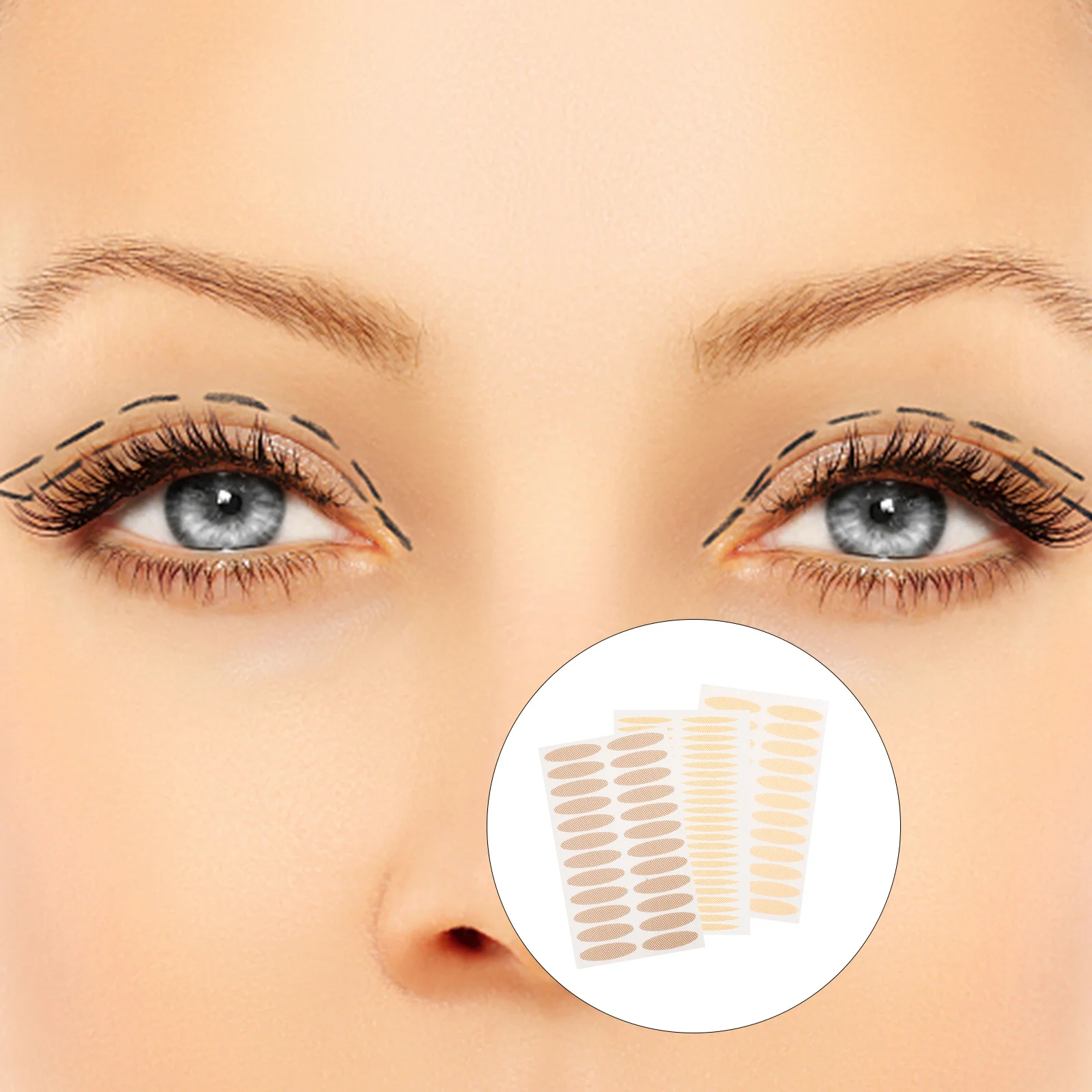 80 個目に見えないまぶたテープ通気性のある快適なメイク用品家庭用サロン用まぶたテープアイメイク用品