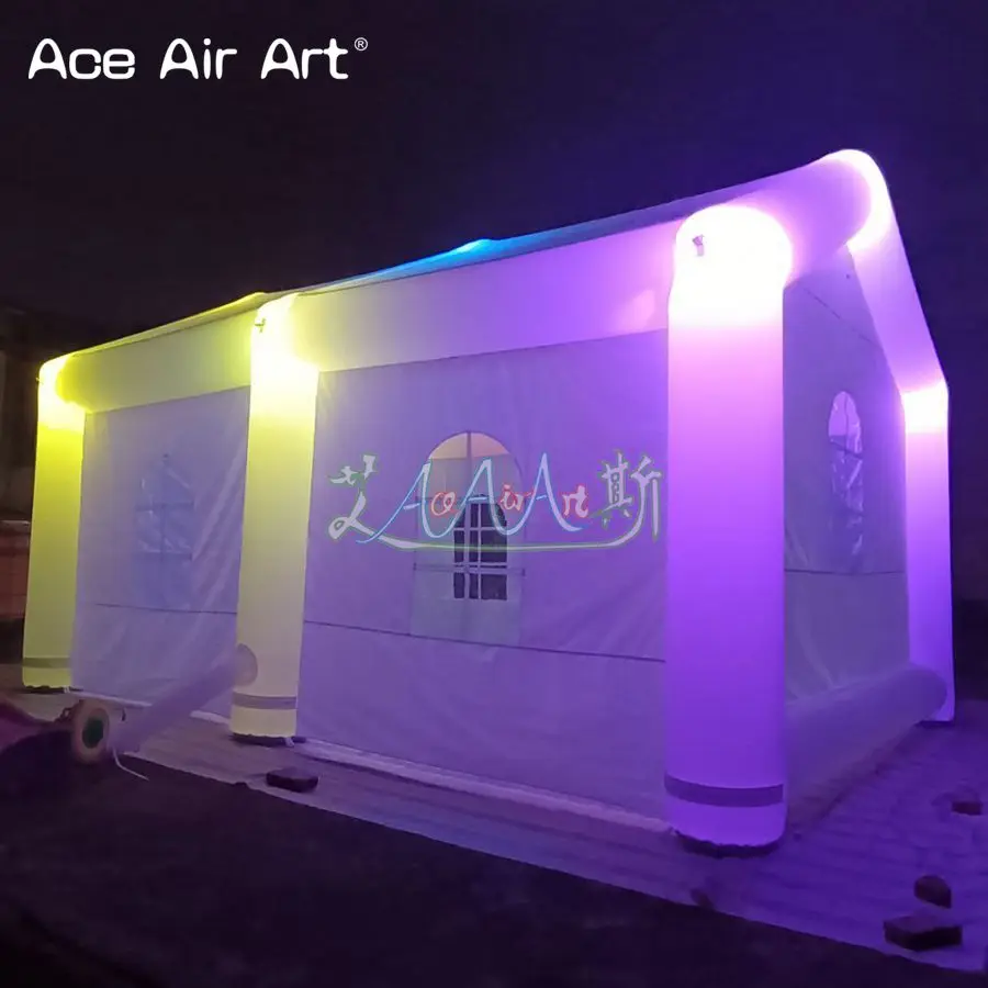 Beautiful Gaint Inflatable Wedding Tent White Tentage With Air Blower For Outdoor Party Trade Show Made in China