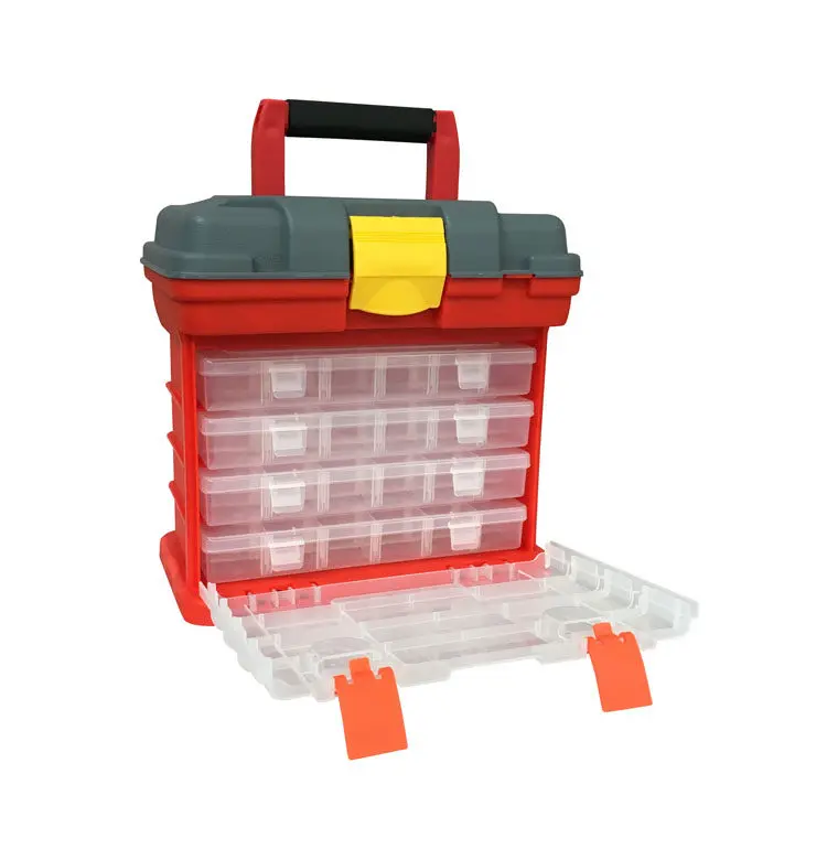 Multi-Purpose Tool Cabinet |Reinforced Plastic Organizer Box for Fishing Tackle, Hardware, Screws & Electronic Parts JT40