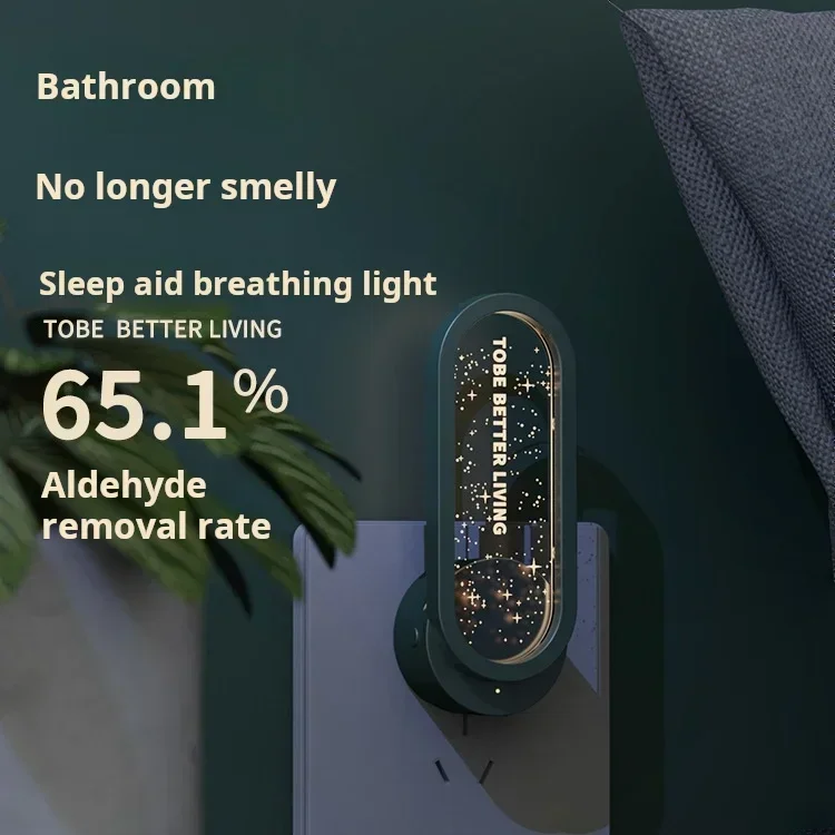 2026 Household Negative Ion Air Purifier Bathroom Odor Remover Pet Deodorizer Methanol Deodorizer - Energy-Saving Air Cleaner