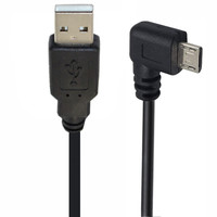 Up Down Left Right Angled 90 Degree USB Micro USB Male To USB Male Data Charge Connector Short Cable 25cm 150cm For Tablet