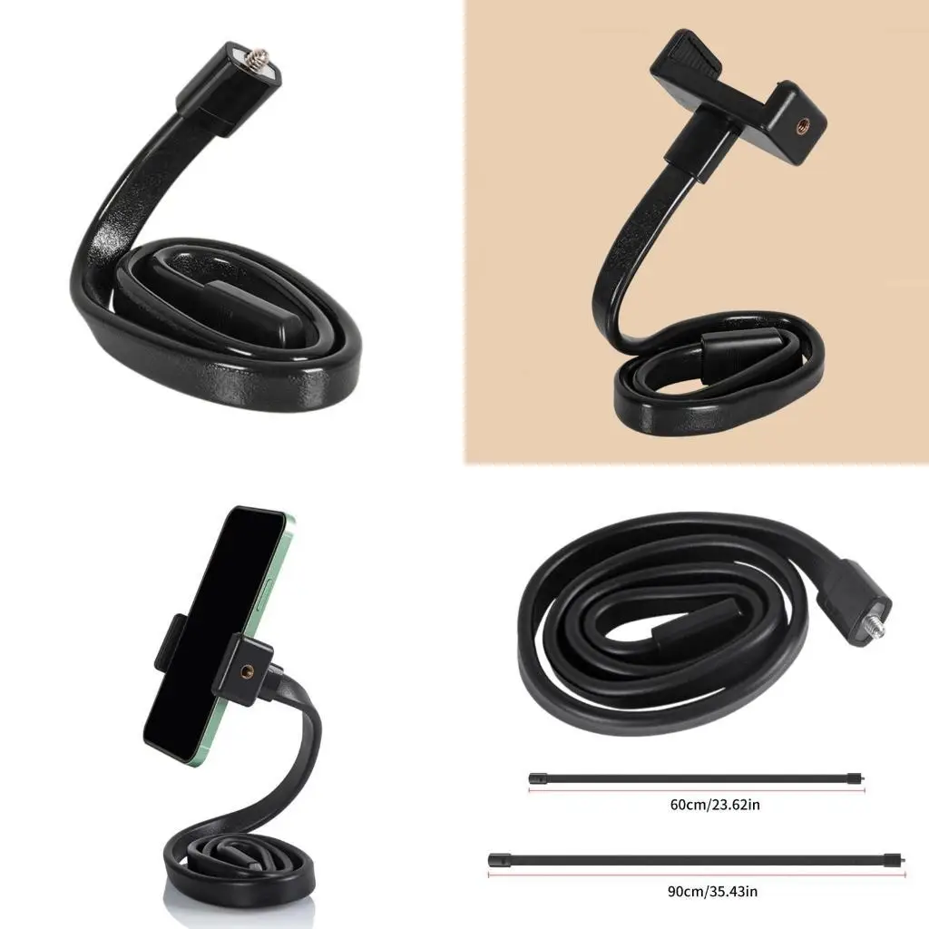 

652F Multifunctional Holder Hose 1/4" Thread Gooseneck Live Streaming Bracket Portable and Adjustable for Various Application