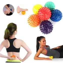 Durable PVC Exercise Pointed Massage Ball Trigger Point Work Out Hand and Foot Pain Reliever Plantar Fasciitis Reliever Portable