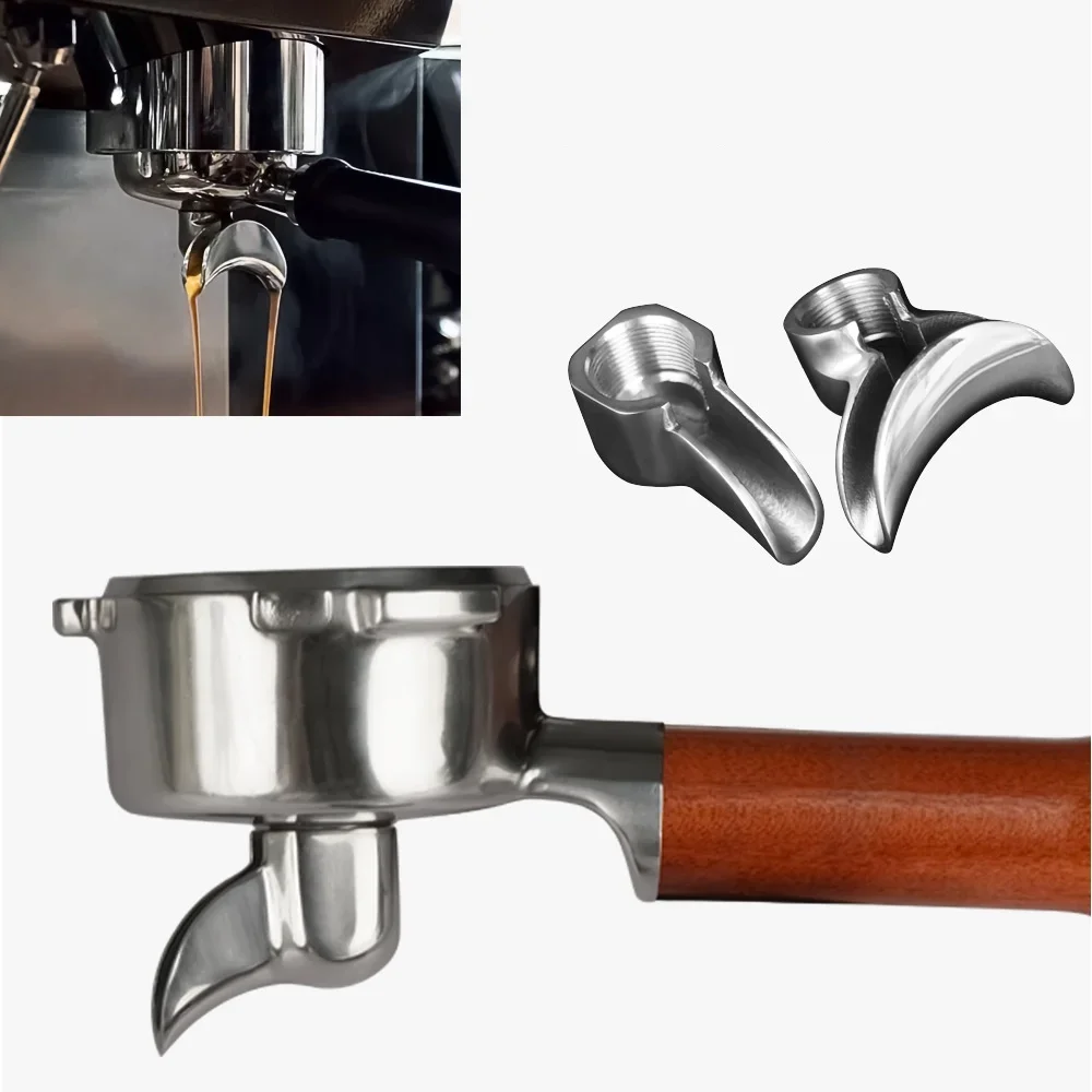 

Coffee Machine Handle Diverter Spout Semi-automatic Stainless Steel Leak Spout Diverter Spout Coffee Accessories New