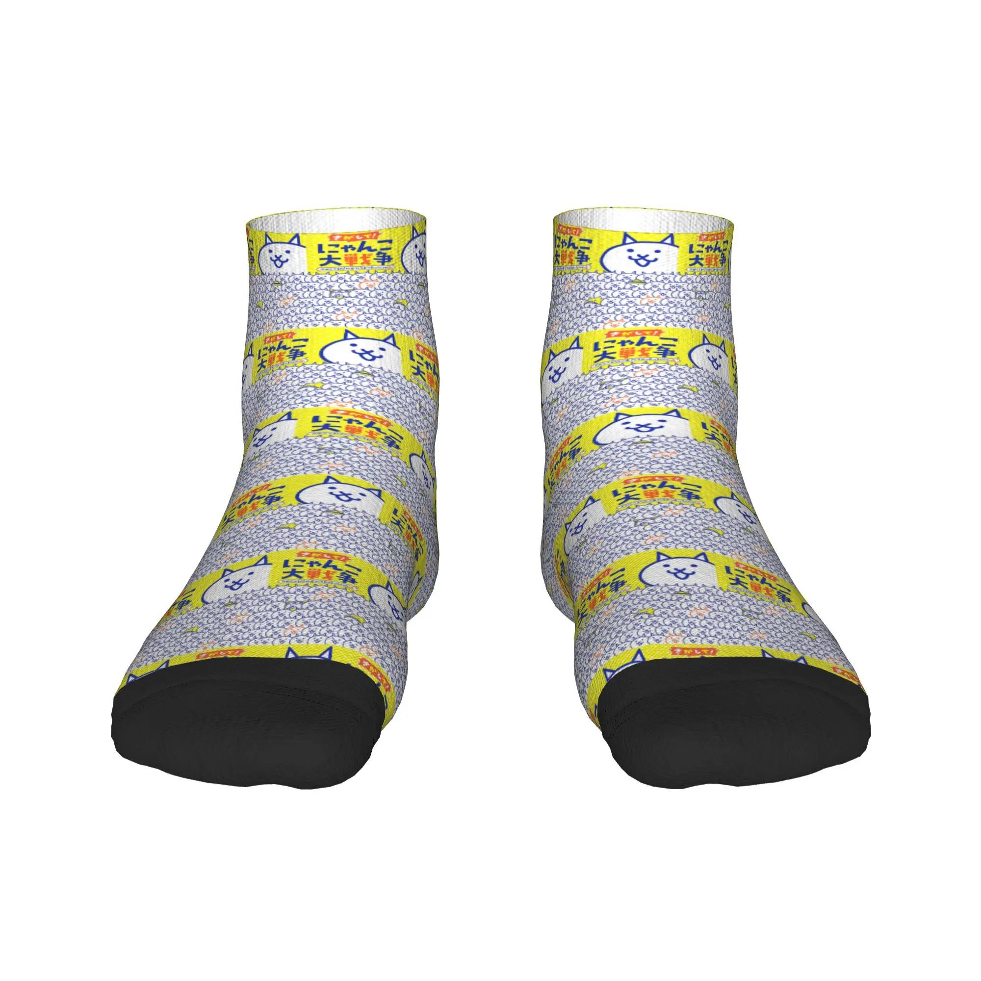 

Носки с боевыми кошками, чулки высокого качества в стиле Харадзюку, всесезонные носки, аксессуары для унисекс, рождественские подарки