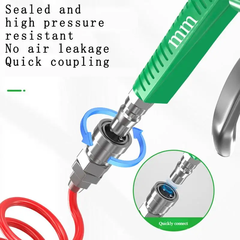 Professioneel luchtcompressorblazerpistool Roestvrijstalen luchtsproeier Stofblaasgereedschap met ergonomische handgreep voor het reinigen van stof