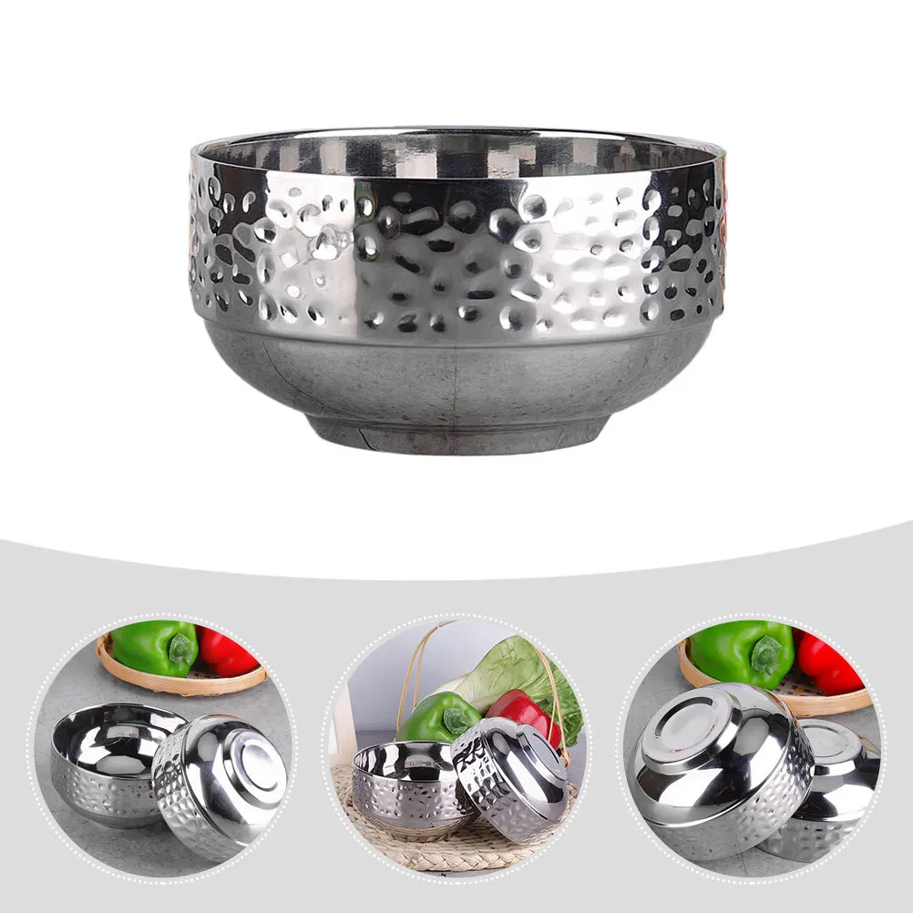 

Rice Bowl Ramen Noodle Bowls Stainless Insulated Lunch Container for Hot Food Steel Soup Microwavable