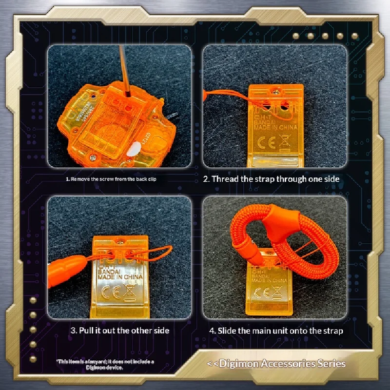 Bandai Reissue Digimon Adventure Digivice 25th Anniversary Color Screen - Dedicated Lanyard / Strap (Drop Prevention) Complete S