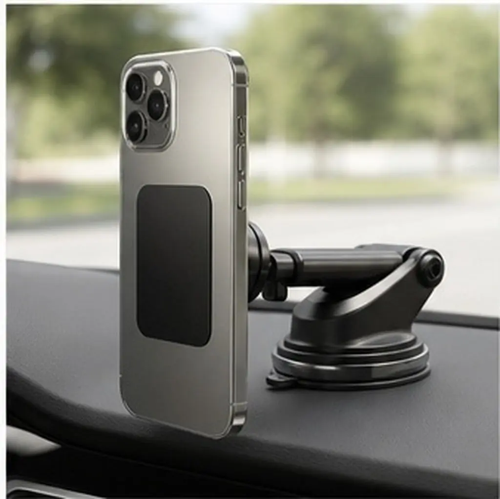 12Pcs Universal Adhesive Metal Plate Round Rectangle for Phone Car Mount Smooth Edges No Scratch Strong Hold All Smartphones