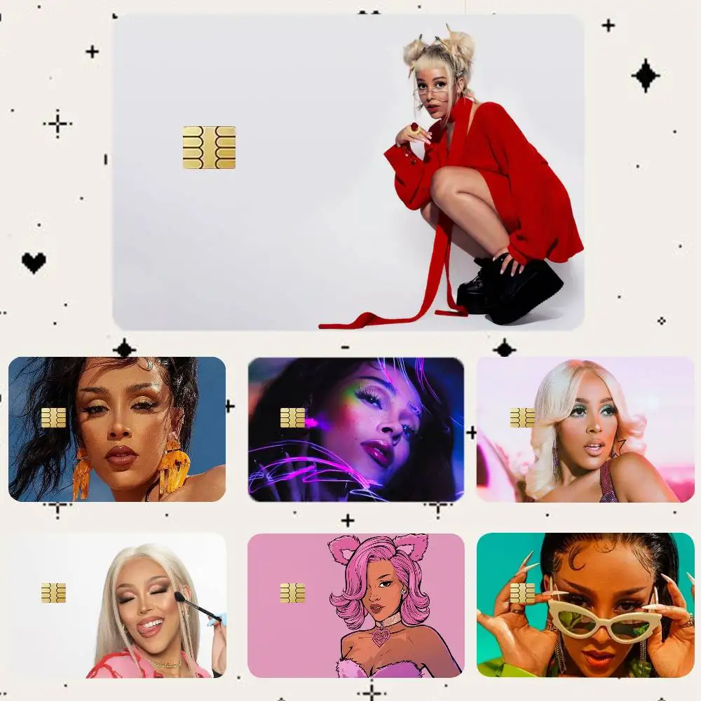 

D-Doja Cat HD Waterproof Card Skins Protective Stickers for Credit Bank Game Cards