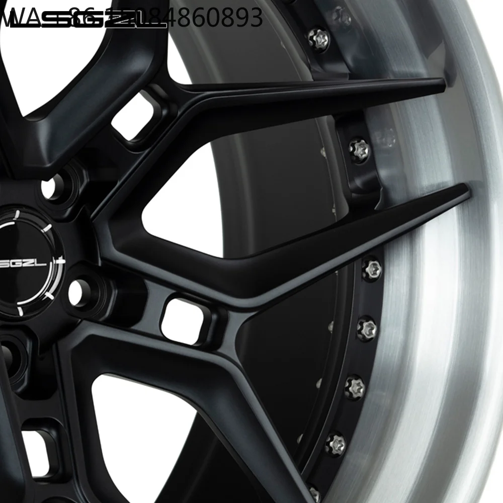 16-24 Inch Popular 3 Piece Custom Forged Wheels 5x112 PCD Lightweight Rim Passenger Car Auto Modification