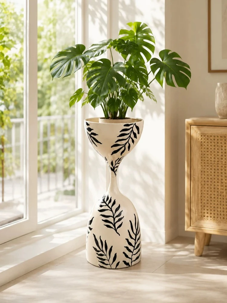 Creative Indoor Floor-to-ceiling Flower Stand Simple Flower Pot Green Dill Stand Light Luxury Floor-to-ceiling Flower Stand