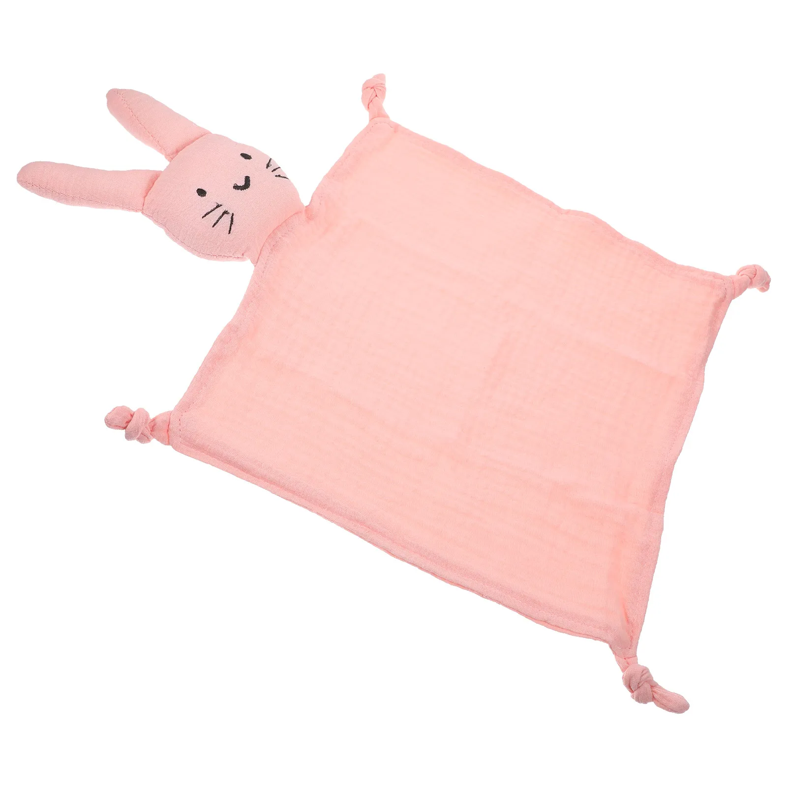 

Cute Small Blanket Soothing Towel Baby Essentials Infant Snuggle Cat Design Cotton Gauze Soft Reusable Washable