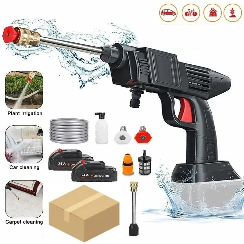 Portable Cordless High Pressure Washer Rechargeable Car Water Gun Battery Charging Wireless Spray Cleaner Pump for Makita