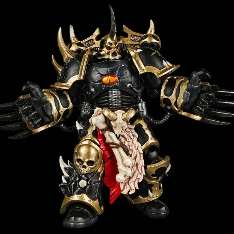 JOYTOY Warhammer 40k Chaos Space Marines Legión Negra elegido figura de acción militar articulada modelo Kit niño juguete regalo exquisito