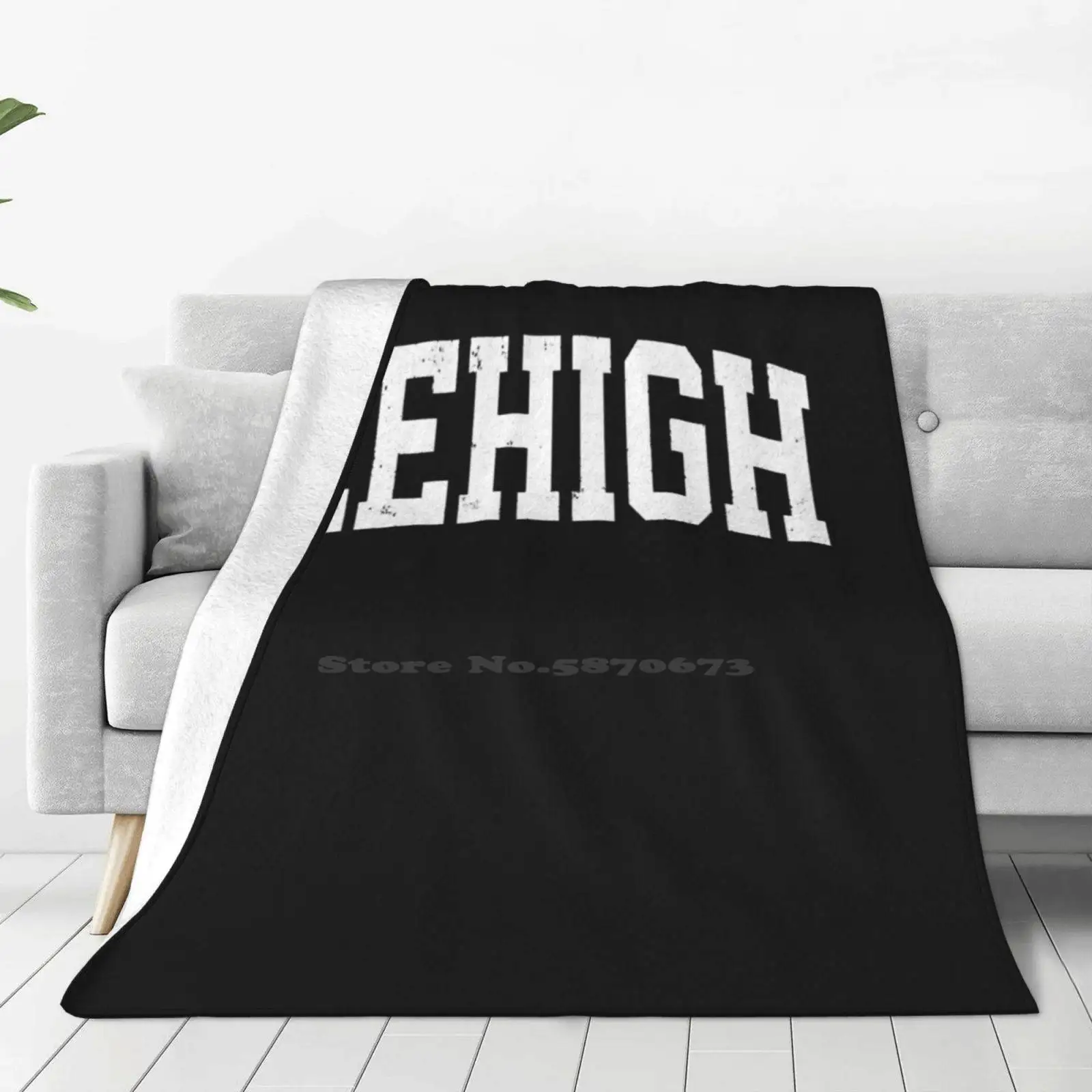 Lehigh Pennsylvania Pa Vintage Athletic Sports Pink Design Pullover Hoodie New Arrival Fashion Leisure Warm Flannel Blanket