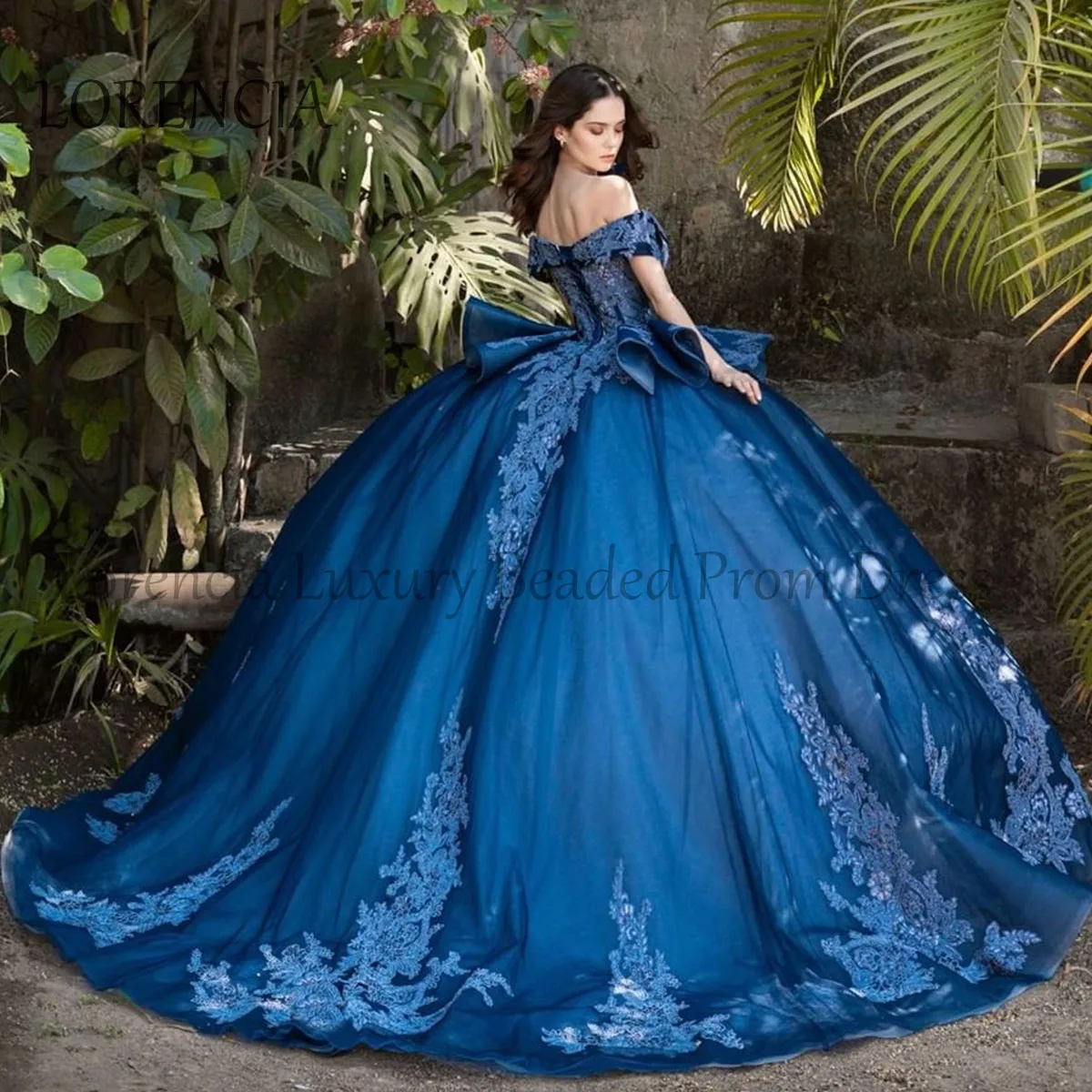 Vestidos De quinceañera con escote corazón, sin hombros vestido De baile, flores 3D, apliques De cristales, dulce 16, Vestidos formales De XV Anos