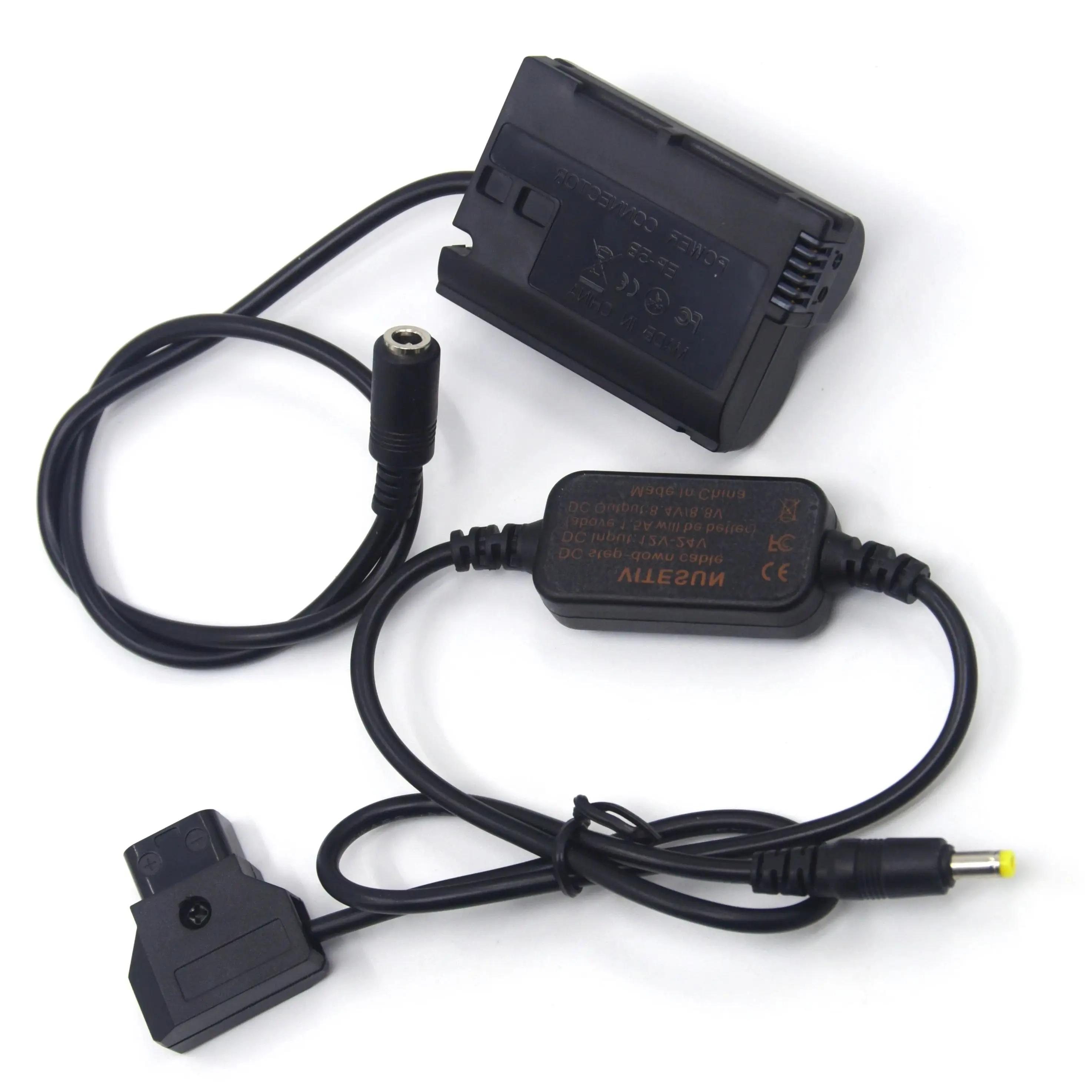 D-TAP 12V-24V Power Cable EN-EL15 Dummy Battery EP-5B DC Coupler for Nikon Z6 Z7 V1 D850 D810 D810A D800E D7000 D7100 Camera