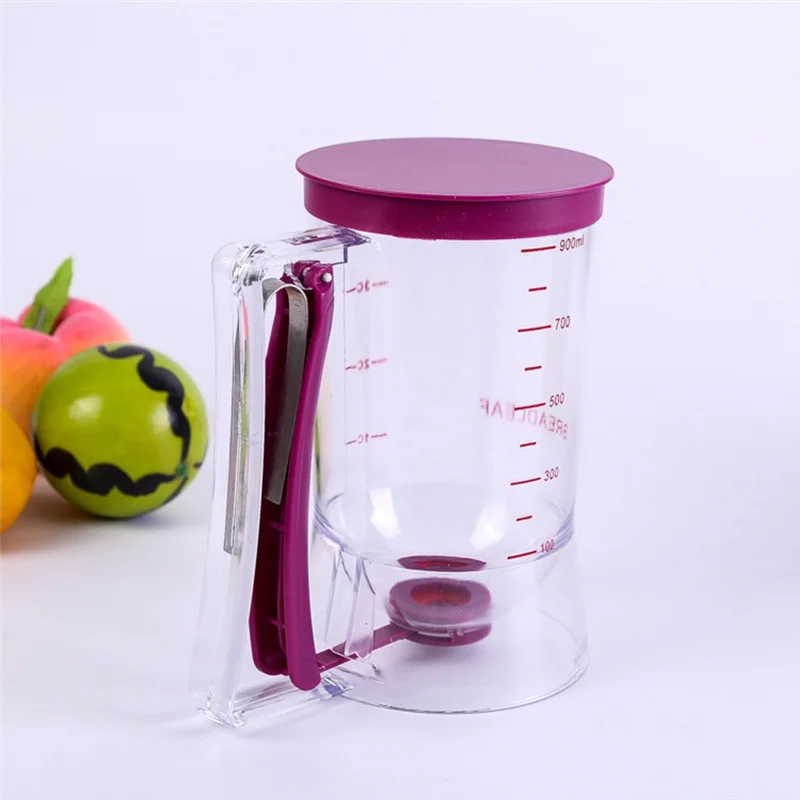 A19F-Batter Funnel Batter Separator Hand-Crank Batter Colander Multifunctional Handheld Batter Dispenser