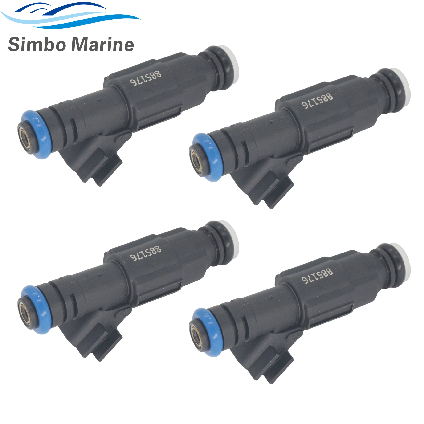 

4 Sets 885176 Fuel Injector Assy Replacement for Mercrusier Boat Motor 4.3L 5.0L 5.7L 6.2L V8 350 MAG 12567905 0280158165