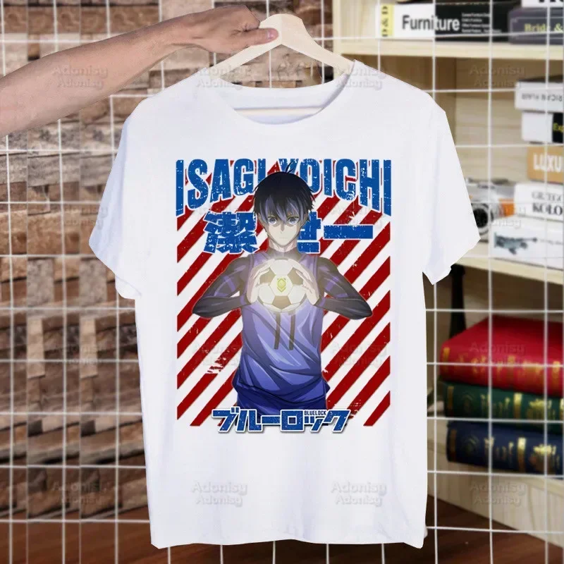 

Blue Lock Isagi Yoichi Anime Short Sleeve Cool Camiseta T Shirt Men T Shirt Summer Fashion Funny T-shirt
