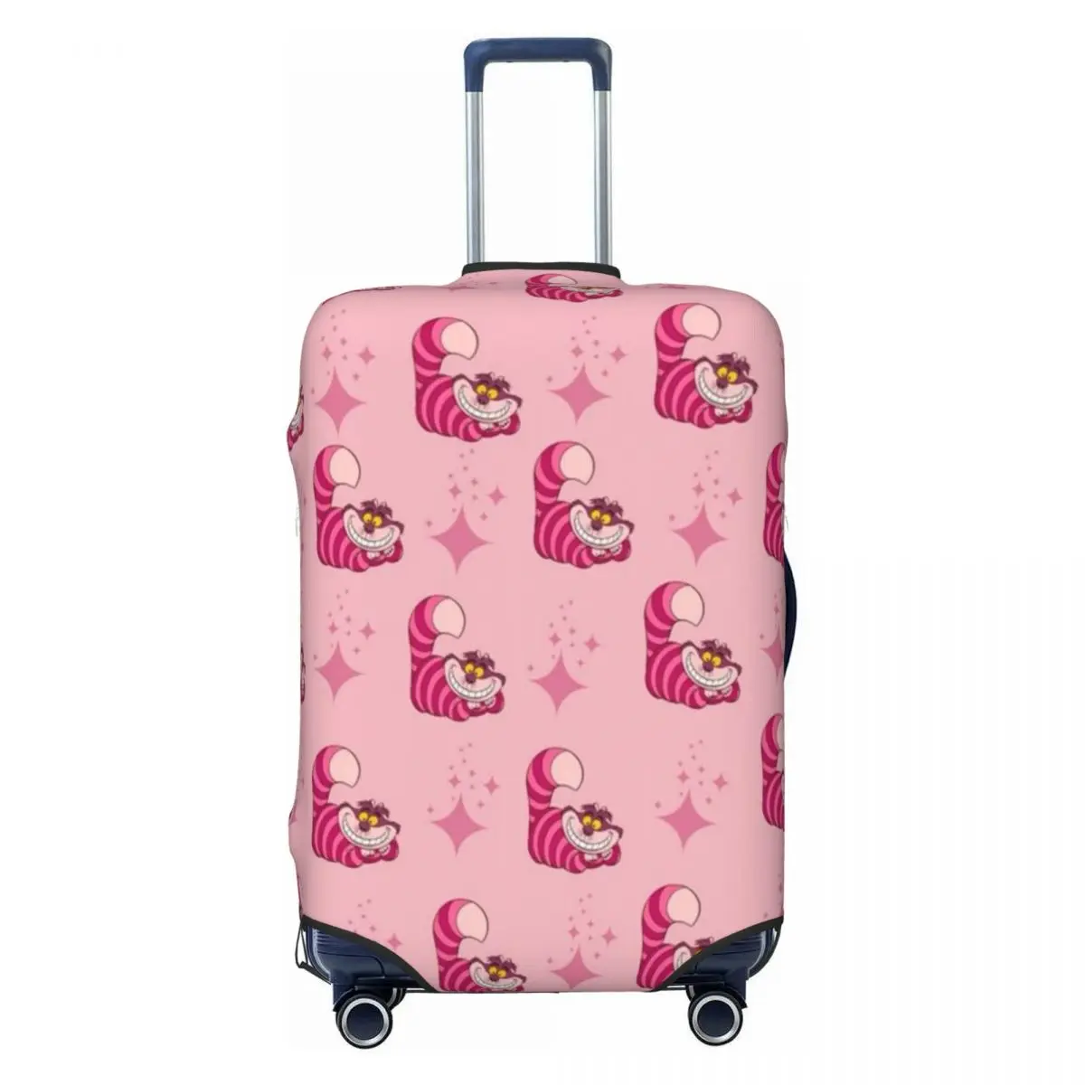 

Custom Cheshire Cat Smile Luggage Cover Elastic Travel Suitcase Protective Covers Fits 18-32 Inch