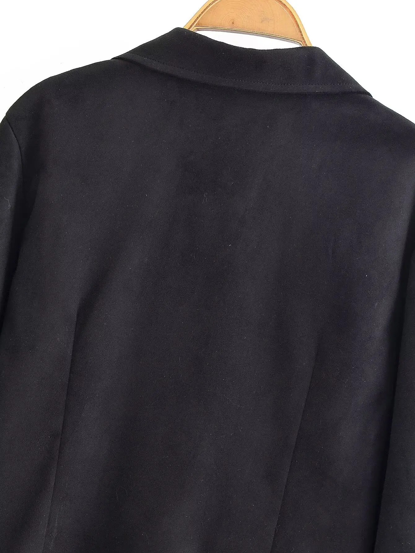 2025 nuovo stile invernale bella e bella camicia slim con scollo a V a maniche lunghe effetto scamosciato camicia con lacci per le donne